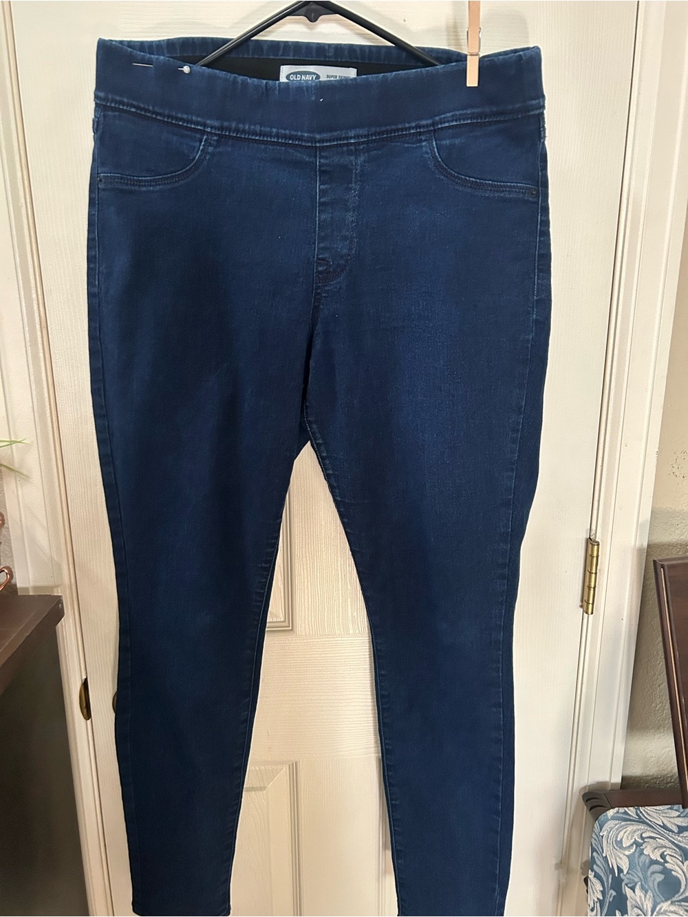 Old Navy, Navy Blue mid-rise Stretch Jeggings size 12.